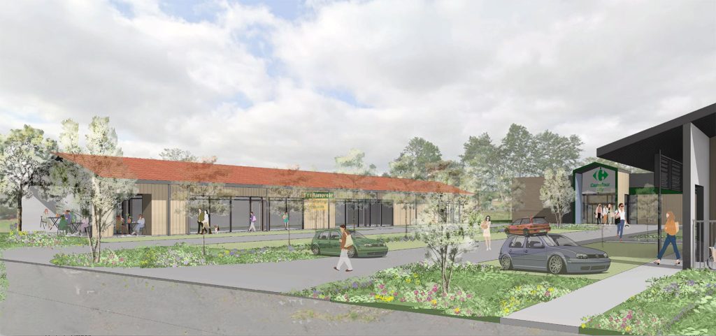 Nouveau centre commercial à Meez