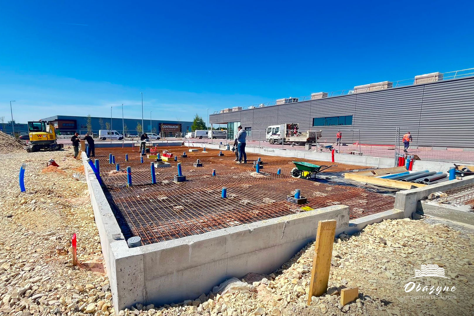 chantier du Burger King à Carentan