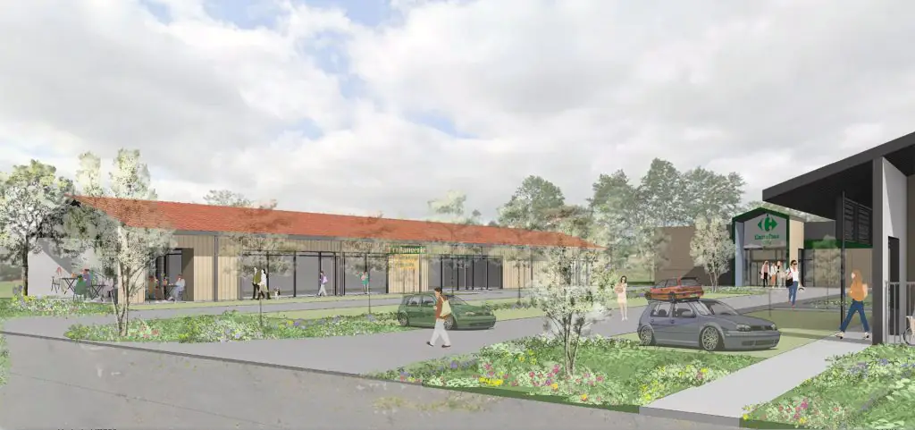 Nouveau centre commercial à Meez